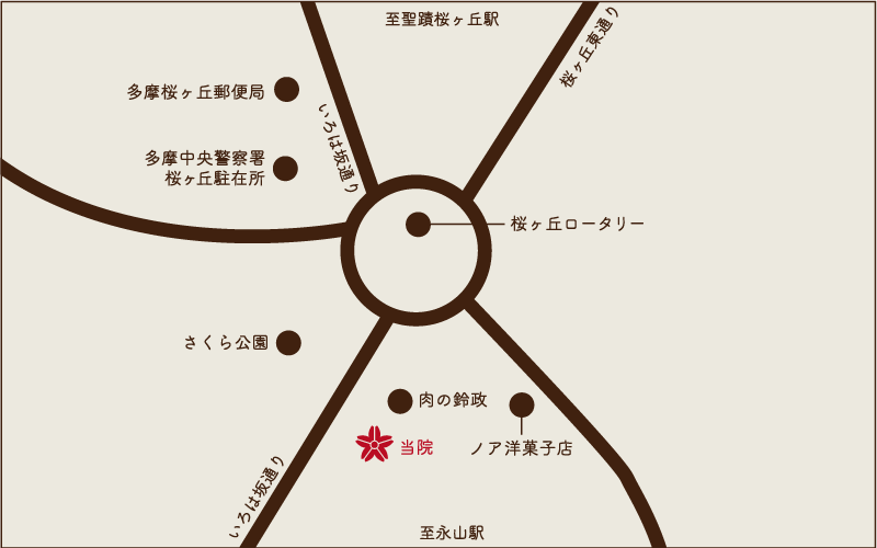 桜ヶ丘ロータリー接骨院の地図